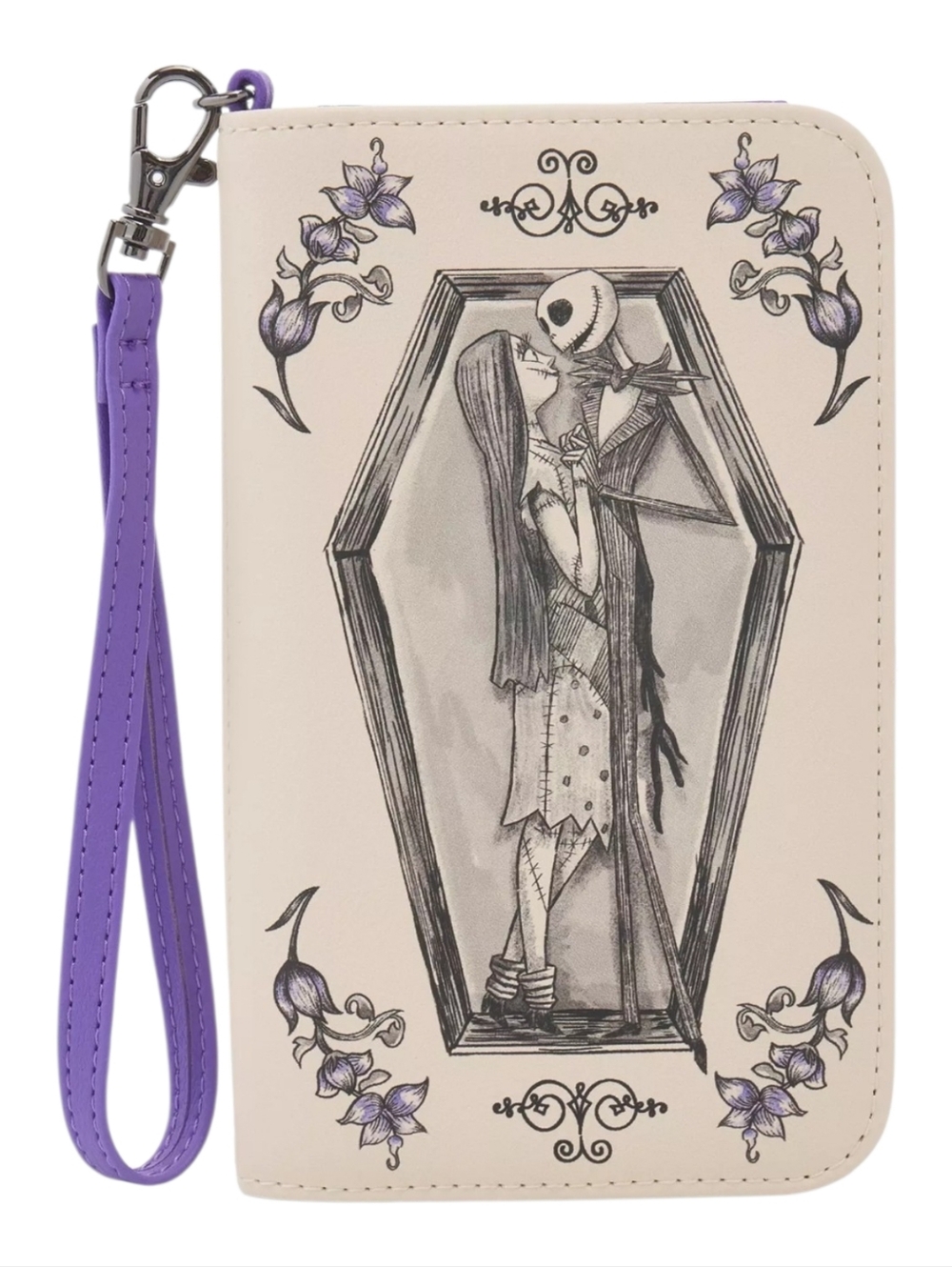 Loungefly Nightmare Before Christmas Jack & Sally Coffin Mini Backpack & Wallet - Picture 6 of 10
